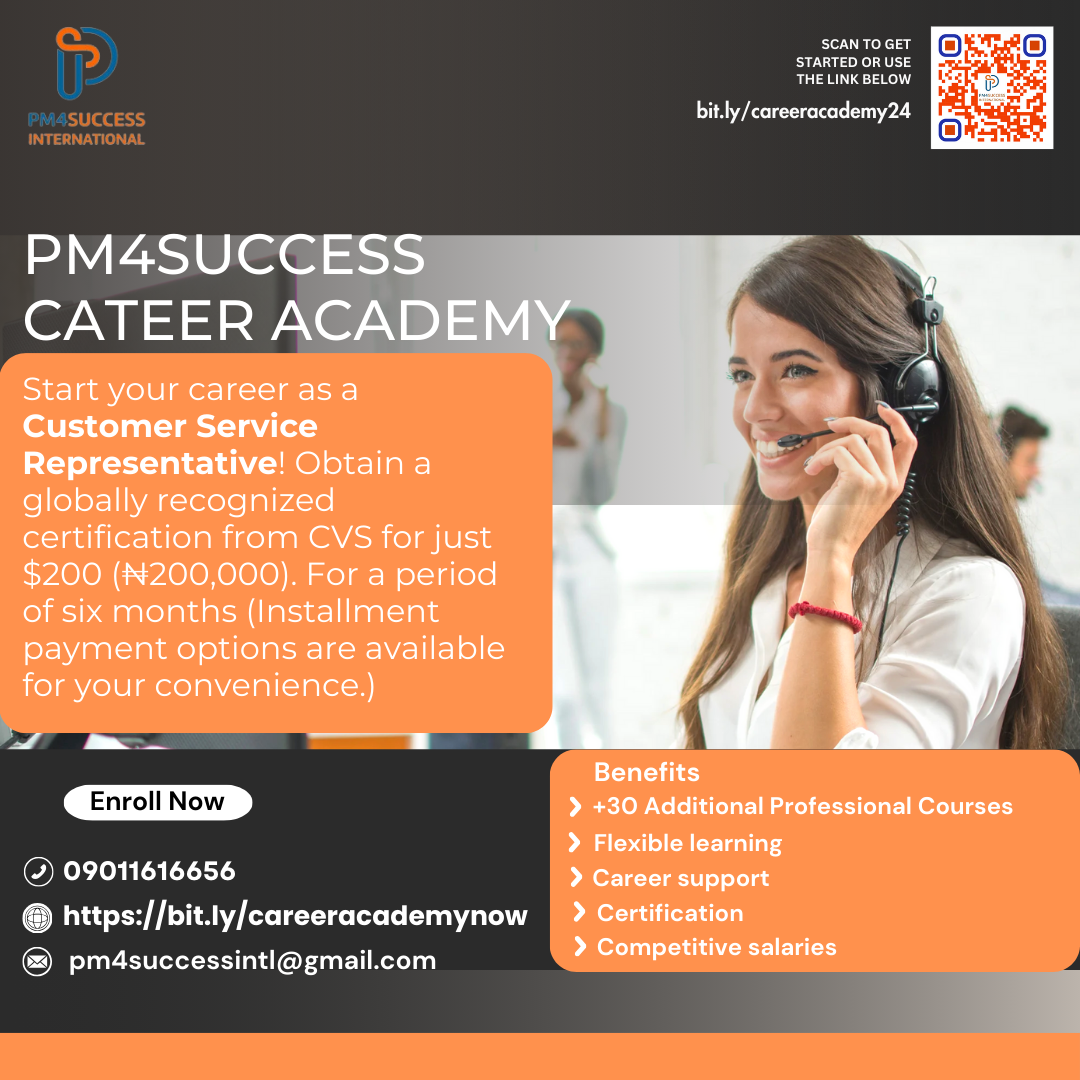 PM4Success Career Academy | Customer Service Representative