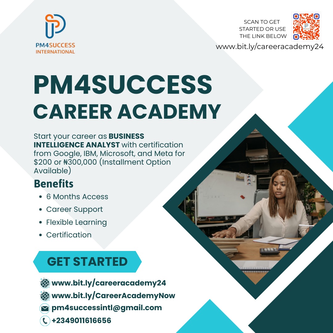 PM4Success Career Academy | Business Intelligence Analyst