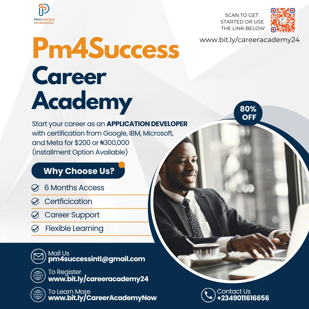 PM4Success Career Academy | Mobile Application Developer