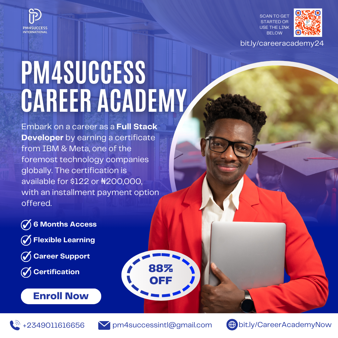 PM4Success Career Academy | Full Stack Software Developer