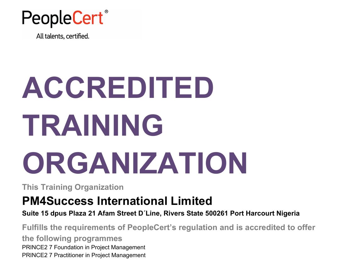 PM4Success International - Accredited Training Organization (ATO) for PRINCE2 Training | PRINCE2 PeopleCert