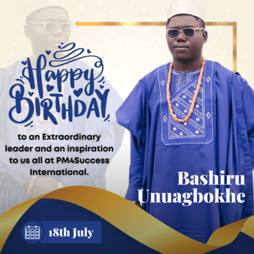 Happy Birthday, Engr. Bashiru Unuagbokhe (MNSE, COREN, PRINCE2)