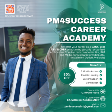 PM4Success Career Academy | Back-End Developer